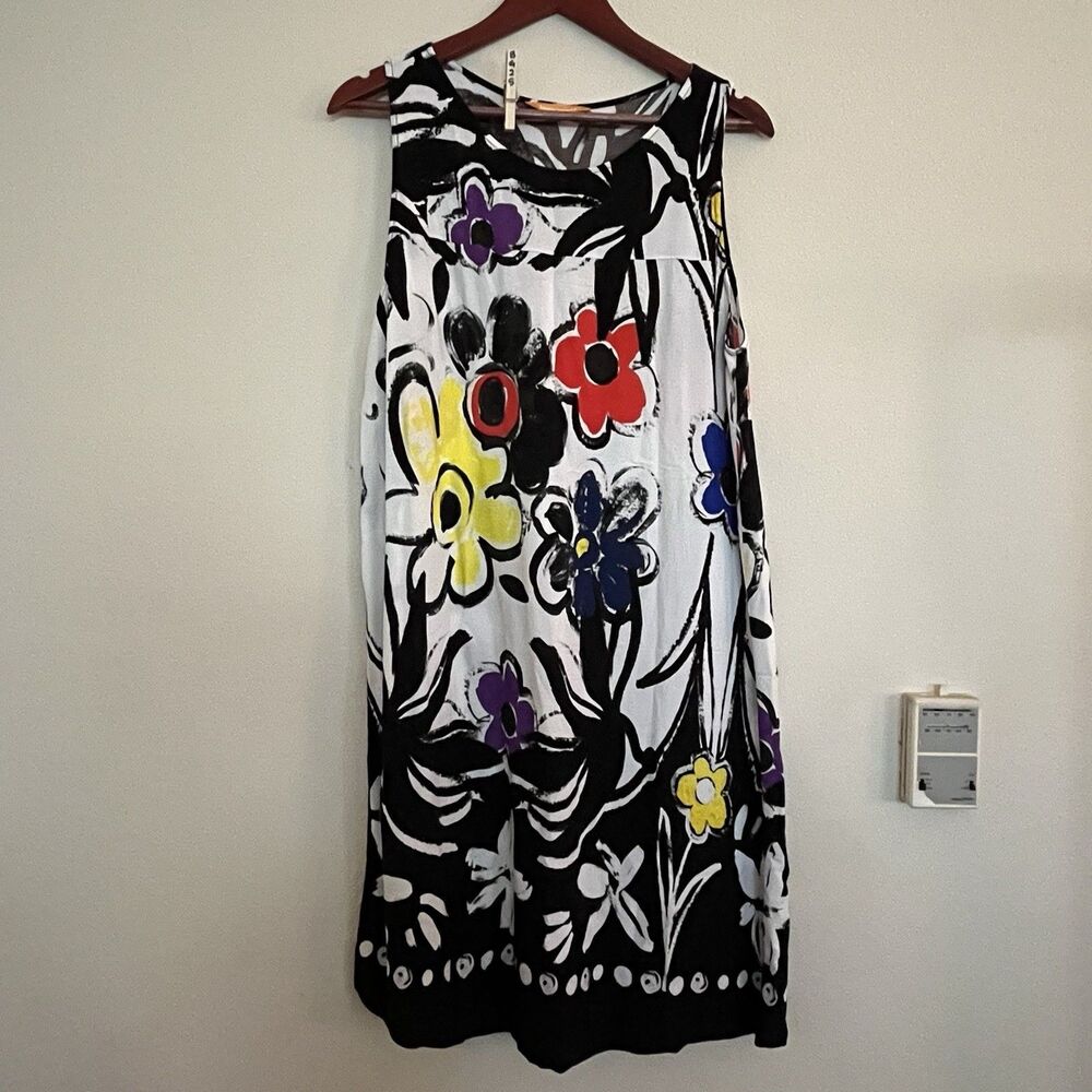 Jams World Shadow Garden Robe Janice Jardin des Ombres Hawaii Shift Dress SZ XL